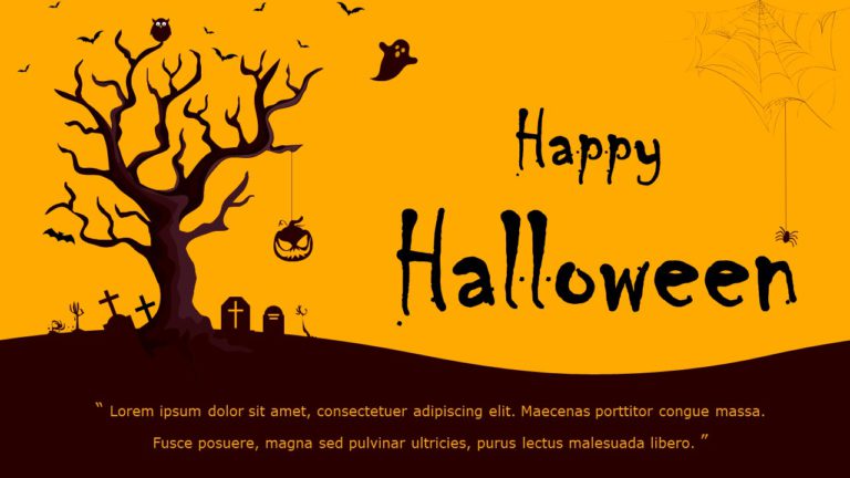 Halloween 01 PowerPoint Template & Google Slides Theme