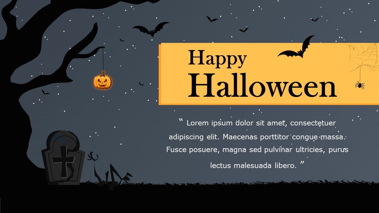 Halloween 02 PowerPoint Template & Google Slides Theme