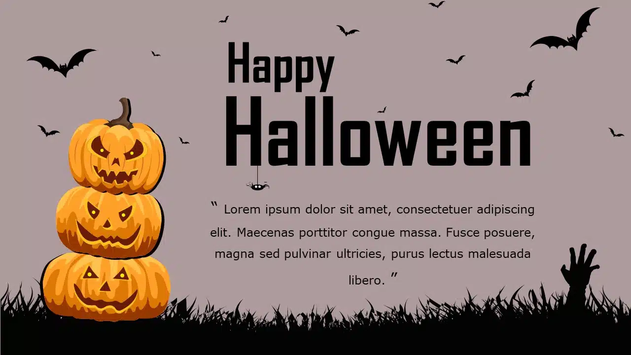 Halloween 03 PowerPoint Template & Google Slides Theme