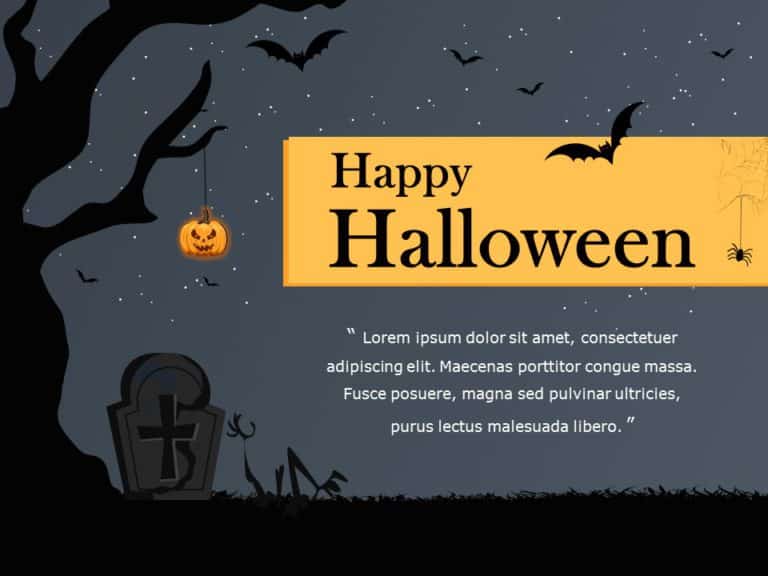 Halloween 02 PowerPoint Template & Google Slides Theme