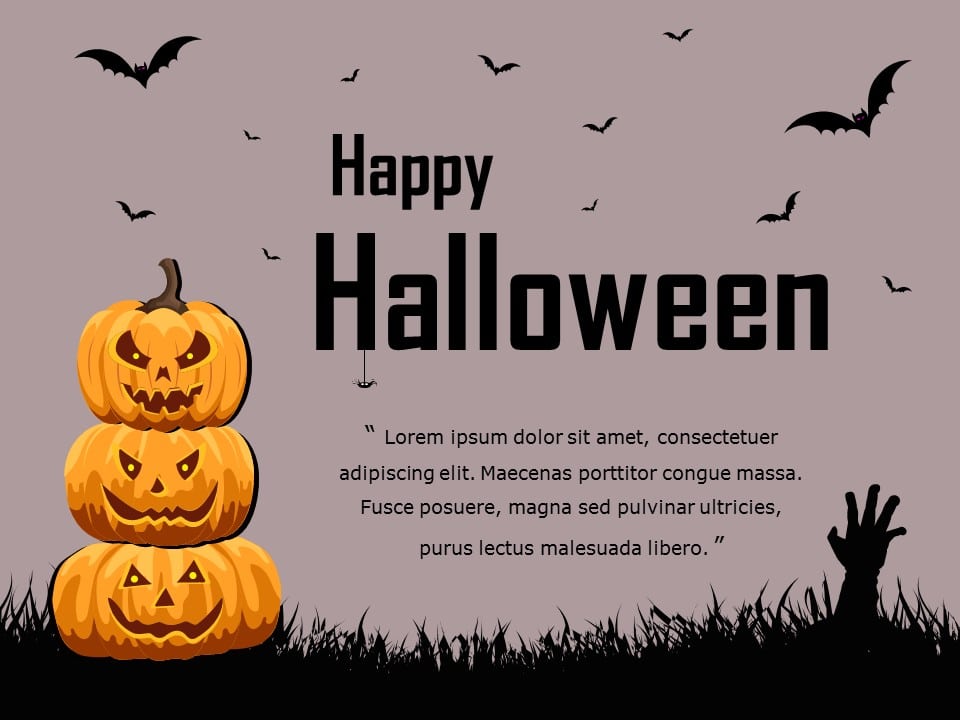 Halloween 03 PowerPoint Template & Google Slides Theme