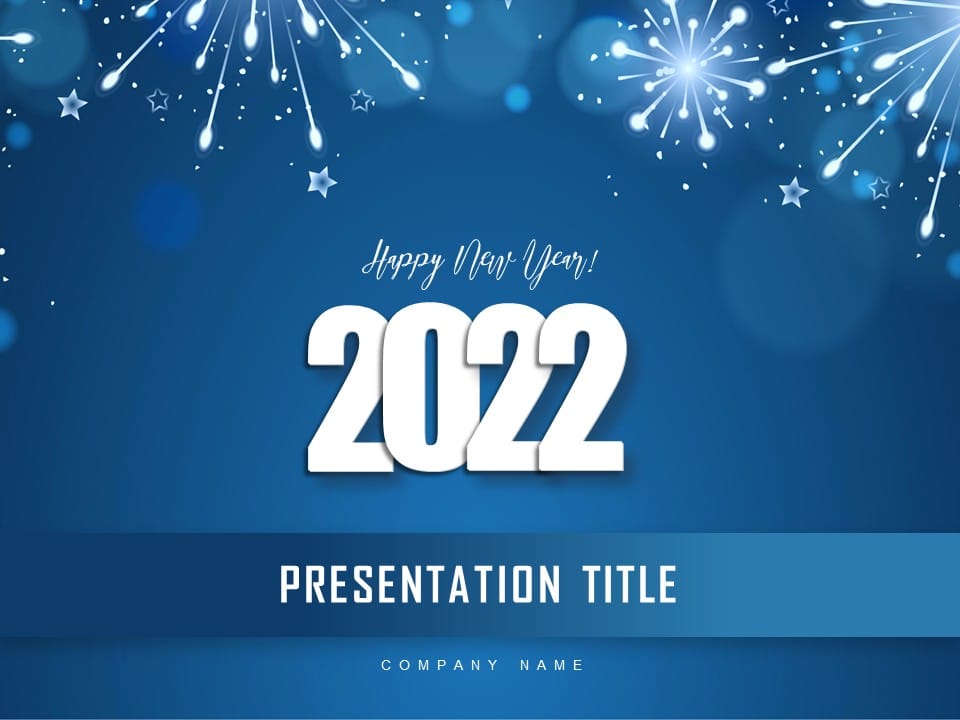 Happy New Year Cover PowerPoint Template