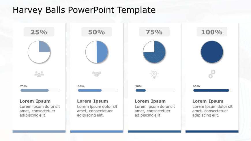 Harvey Balls 08 PowerPoint Template