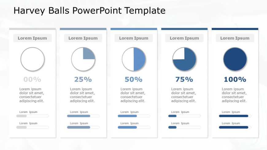 Harvey Balls 09 PowerPoint Template