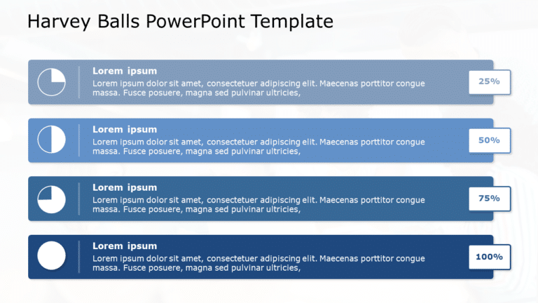 Harvey Balls 10 PowerPoint Template & Google Slides Theme