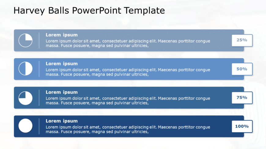 Harvey Balls 10 PowerPoint Template