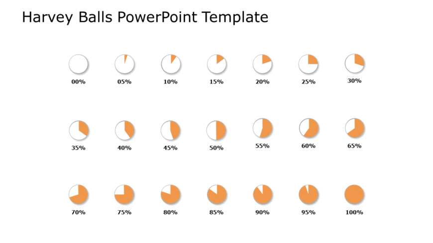 Harvey Balls 24 PowerPoint Template