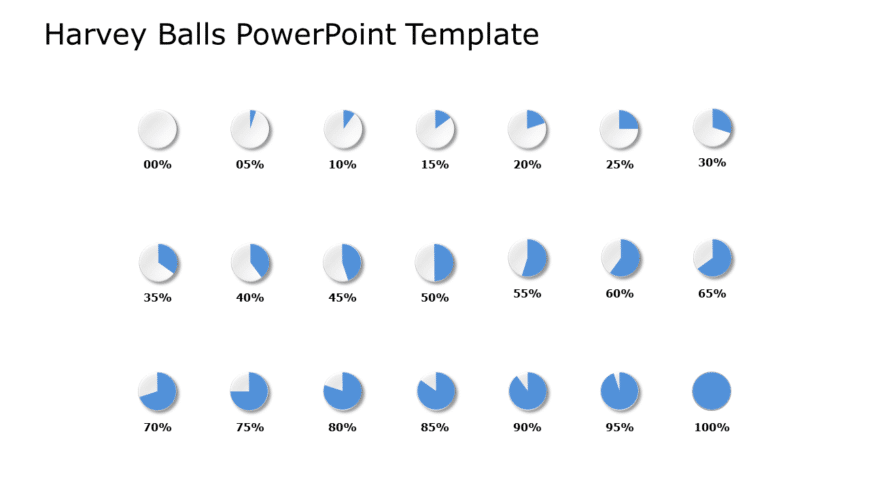 Harvey Balls 26 PowerPoint Template