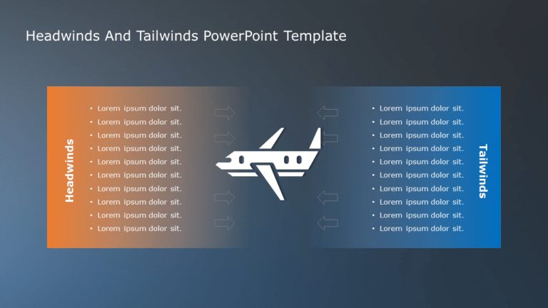 Headwinds and Tailwinds 03 PowerPoint Template & Google Slides Theme