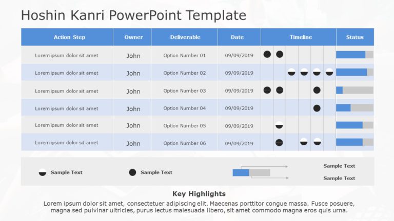 Hoshin Kanri 01 PowerPoint Template & Google Slides Theme