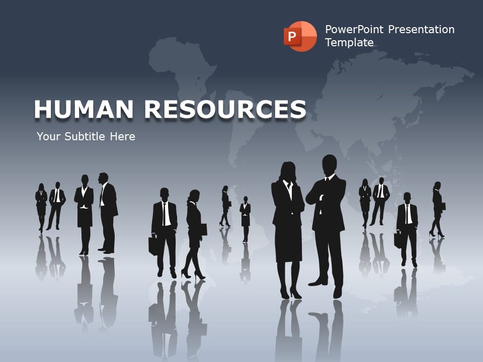 Human Resource Cover Page 03 PowerPoint Template & Google Slides Theme
