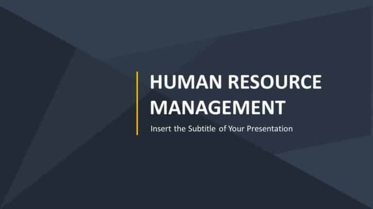 Human Resource Cover Page 05 PowerPoint Template & Google Slides Theme