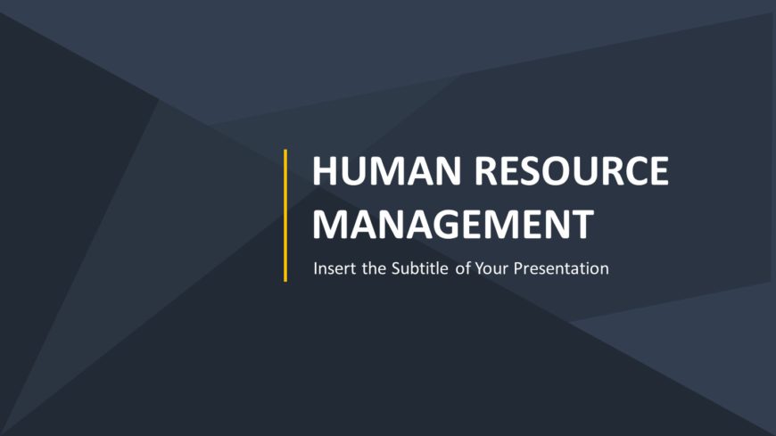 Human Resource Cover Page 05 PowerPoint Template