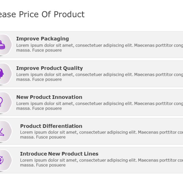 Increased Price Rationale 2 PowerPoint Template