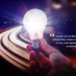 Innovation Bulb Image Quote PowerPoint Template & Google Slides Theme