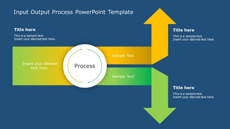 Input Output Process 2 PowerPoint Template & Google Slides Theme