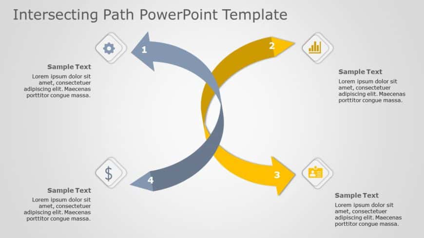 Intersecting Path 01 PowerPoint Template