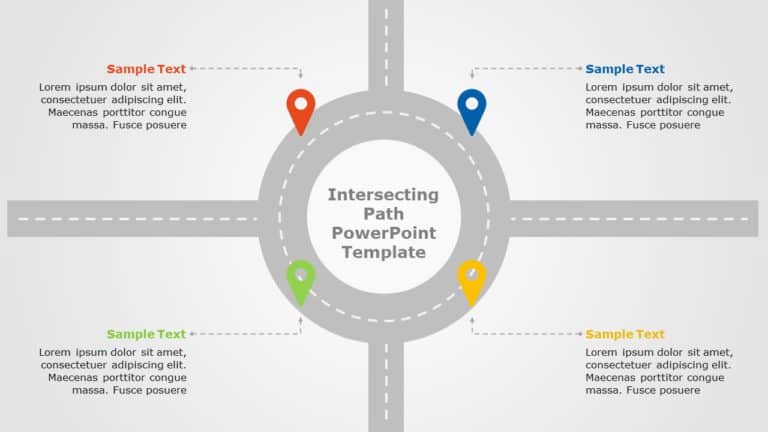 Intersecting Path 06 PowerPoint Template & Google Slides Theme