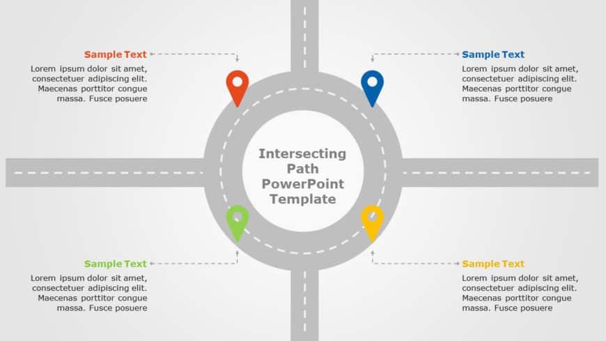 Intersecting Path 06 PowerPoint Template