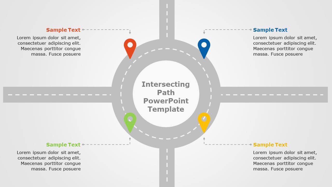 Intesecality Path Visual Intersecting Path 06 | Intersecting Path Templates | SlideUpLift