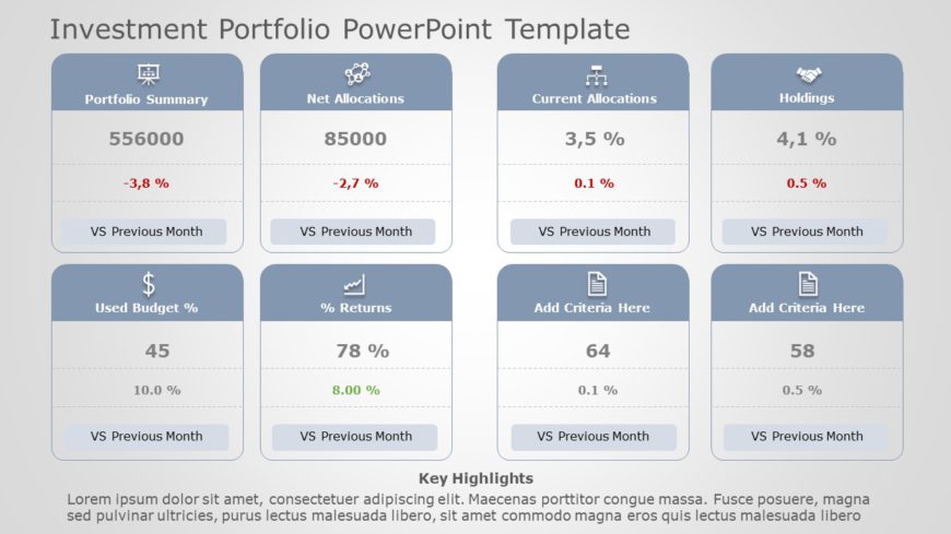 Investment Portfolio PowerPoint Template 08