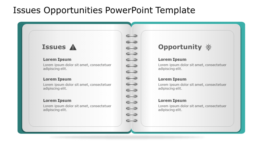 Issues Opportunities 56 PowerPoint Template