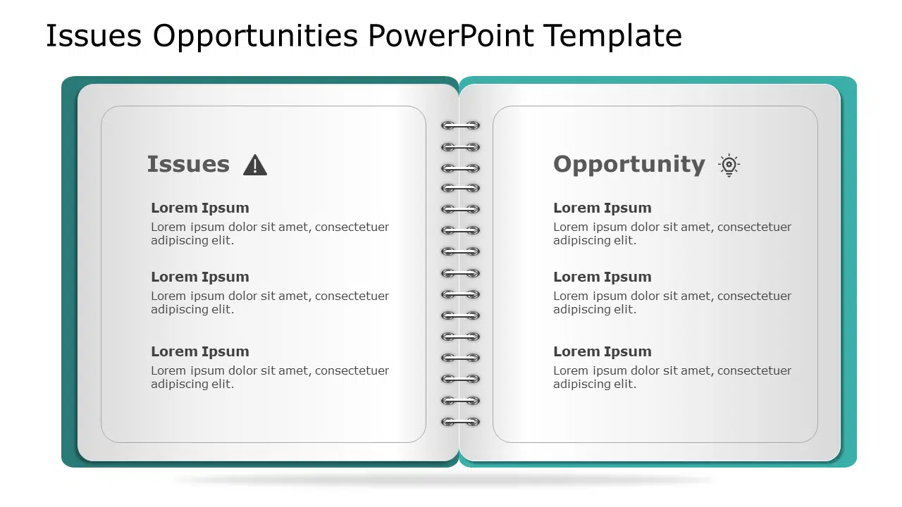 Issues Opportunities 56 PowerPoint Template & Google Slides Theme