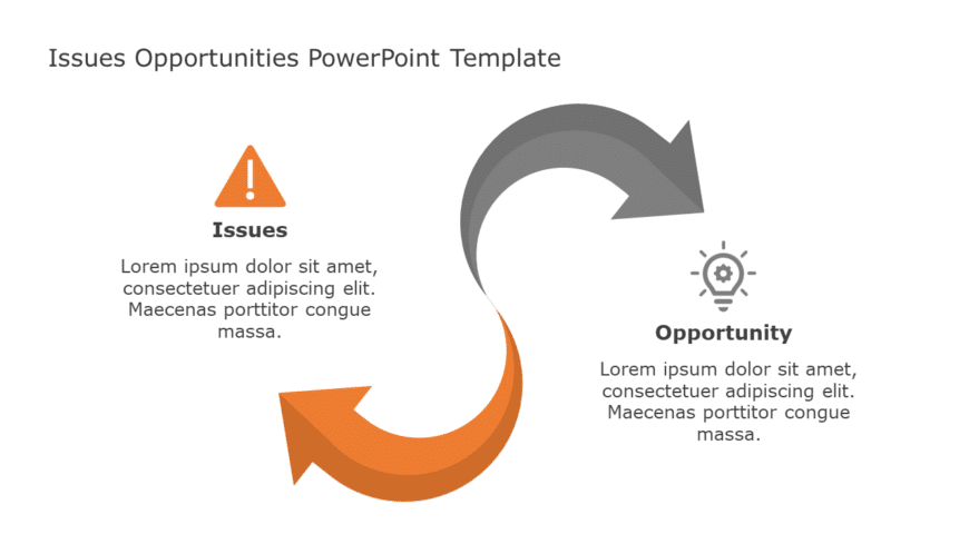 Issues Opportunities 76 PowerPoint Template