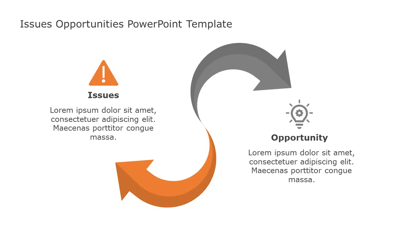 Issues Opportunities 76 PowerPoint Template & Google Slides Theme