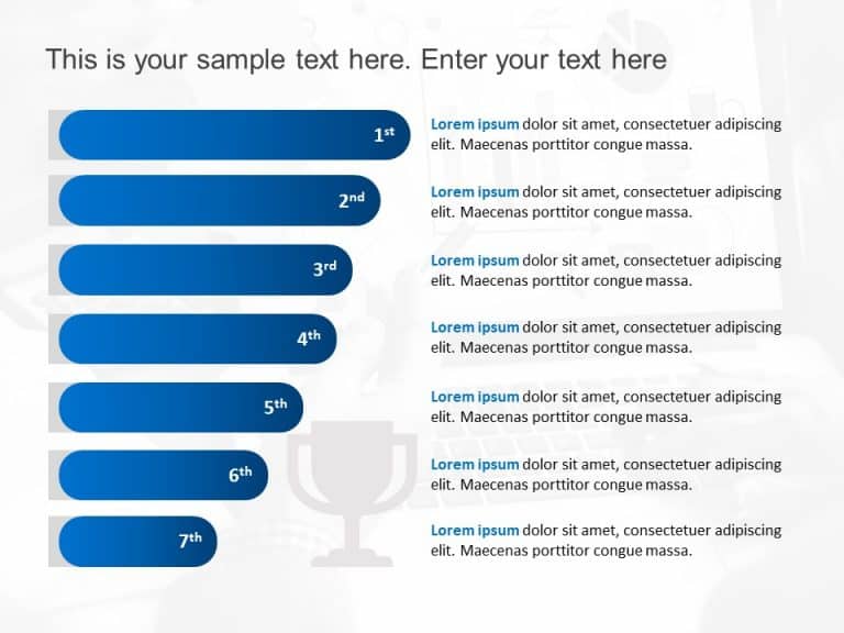 Ranking Bar PowerPoint Template & Google Slides Theme