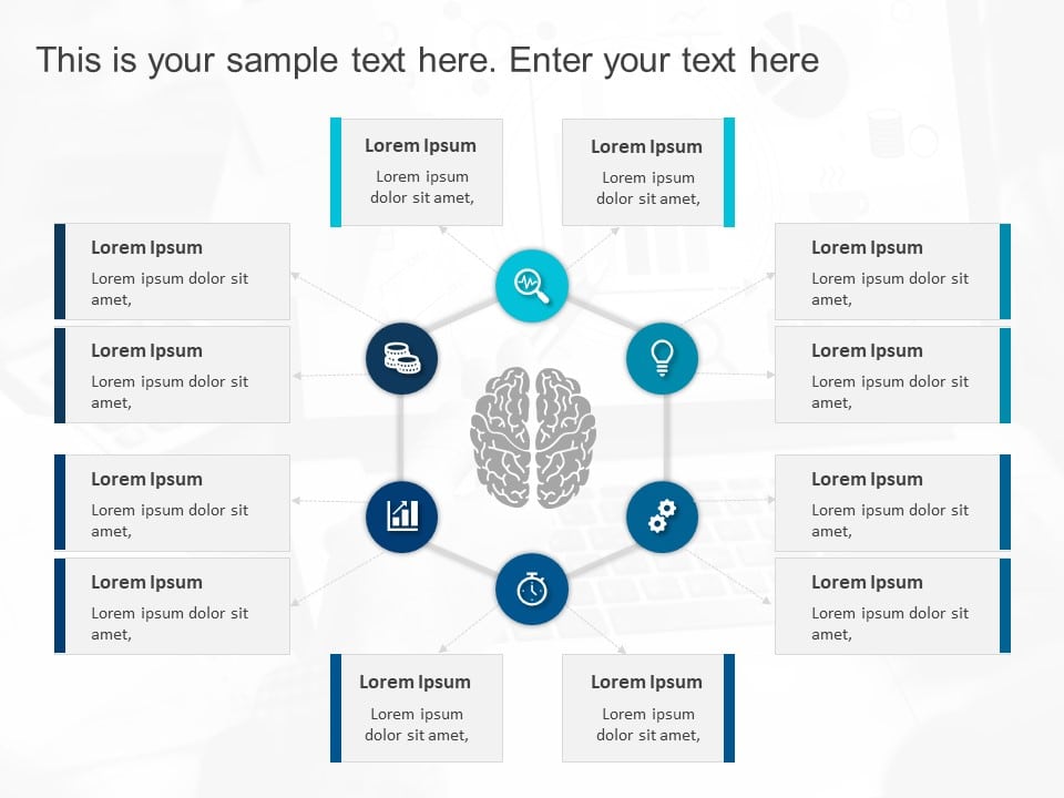Mindmap Brain Options PowerPoint Template & Google Slides Theme
