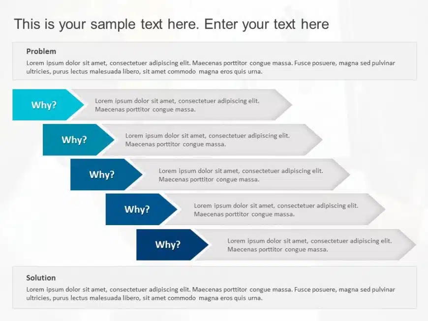 5 Why Business Analysis PowerPoint Template