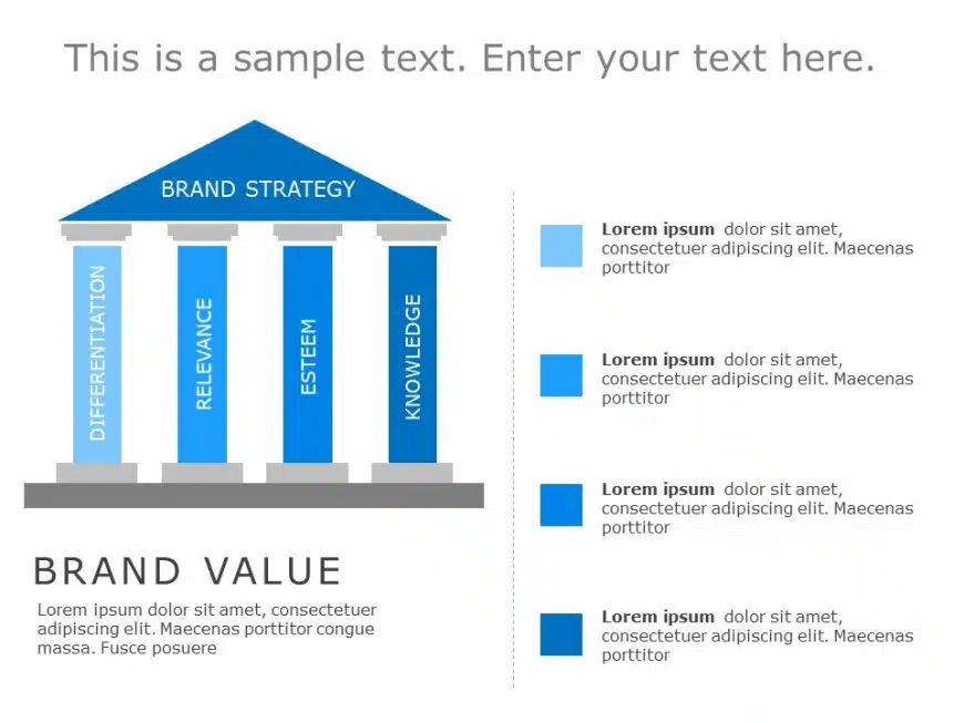 Brand Strategy Pillars PowerPoint Template