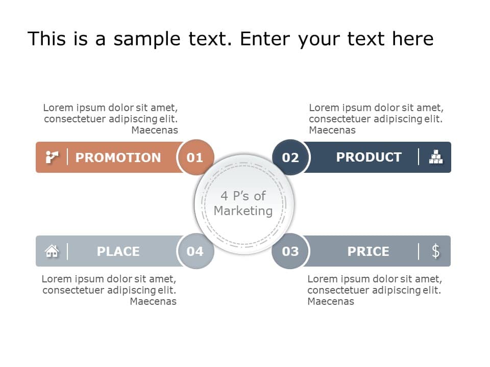 4 P’s Marketing Mix PowerPoint Template