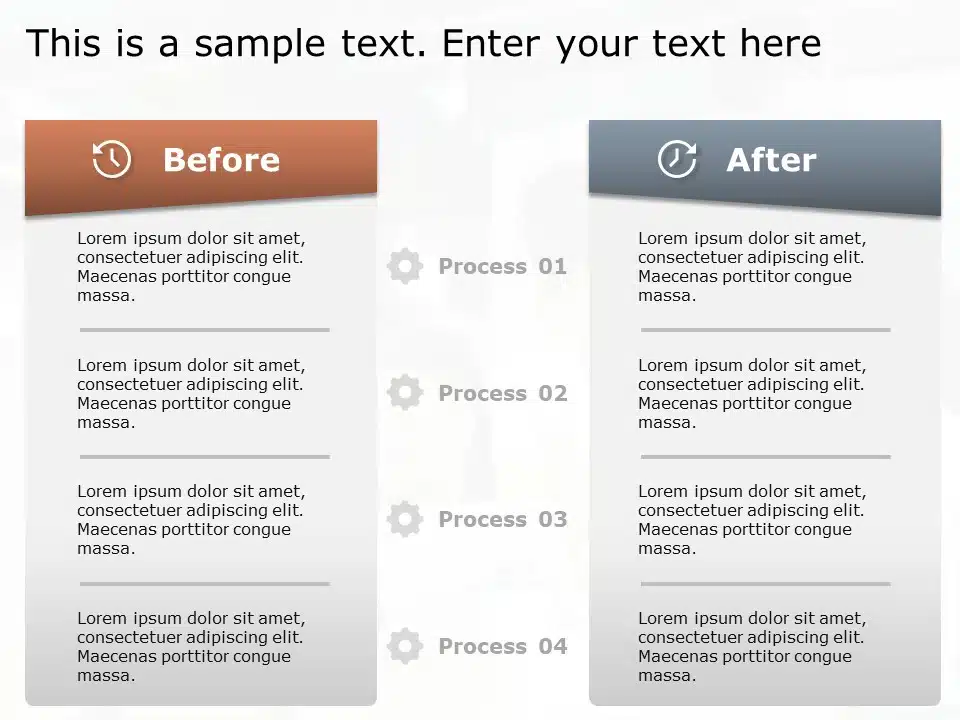 Comparison A vs B PowerPoint Template