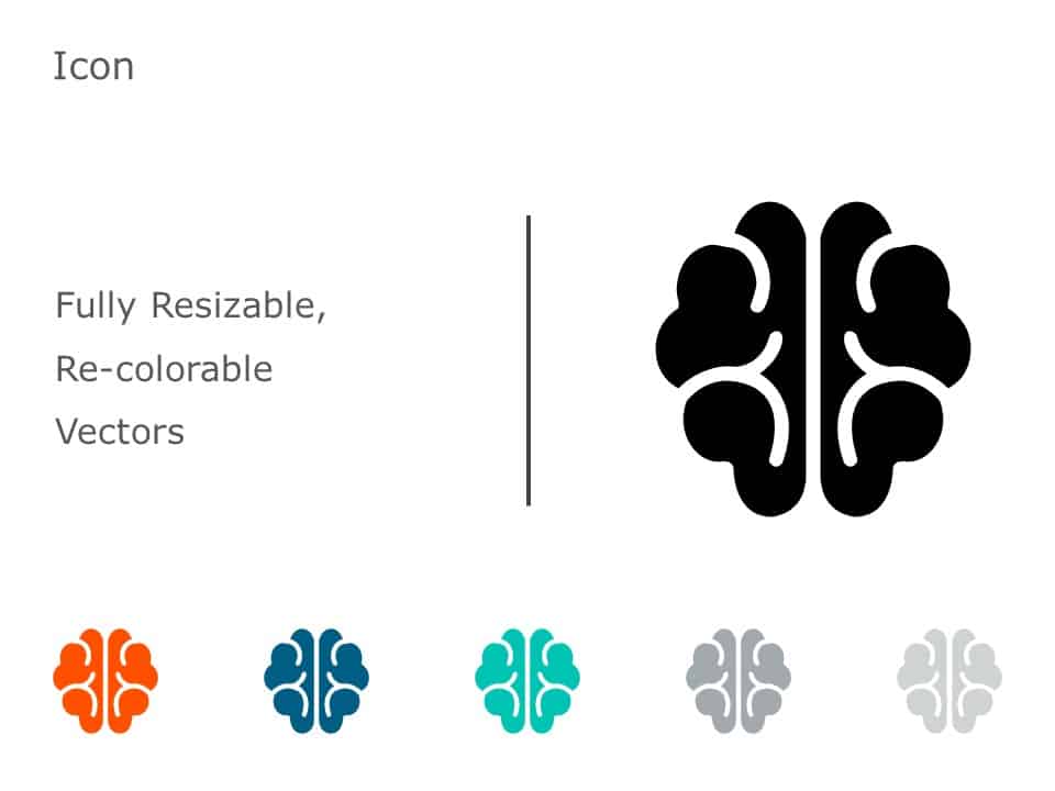 Brain Icon 06 PowerPoint Template & Google Slides Theme