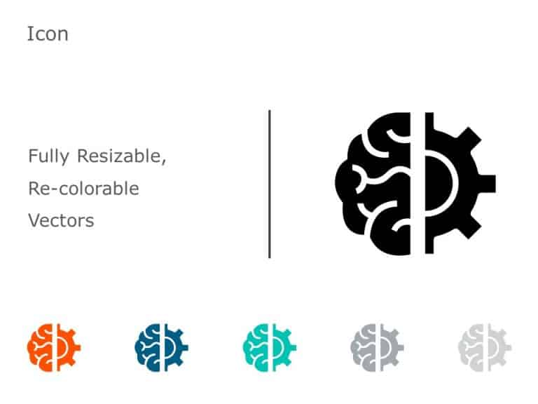 Brain Icon 07 PowerPoint Template & Google Slides Theme