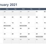 Calendar PowerPoint Template 2021 Year