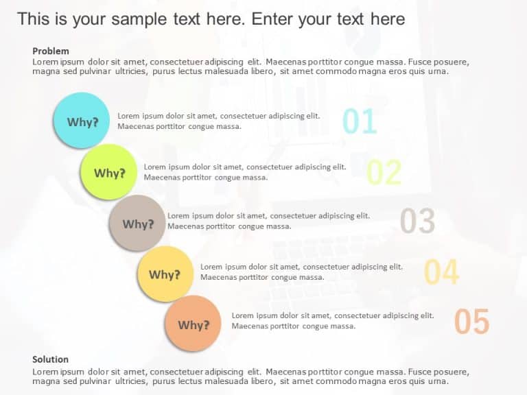5 Whys PowerPoint Template & Google Slides Theme