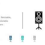 Speakers Icon Vector 2 PowerPoint Template