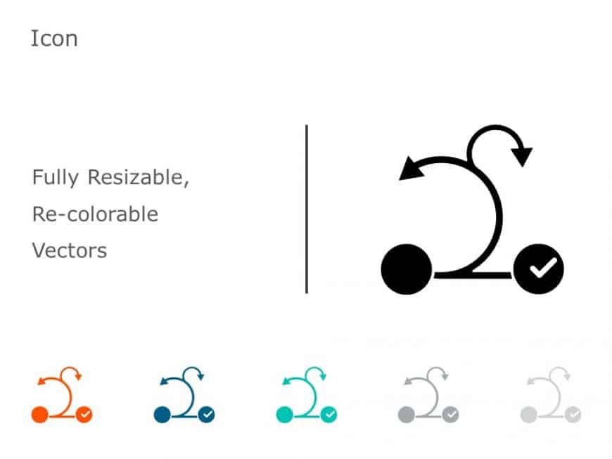 Agile Project management icons 5 PowerPoint Template