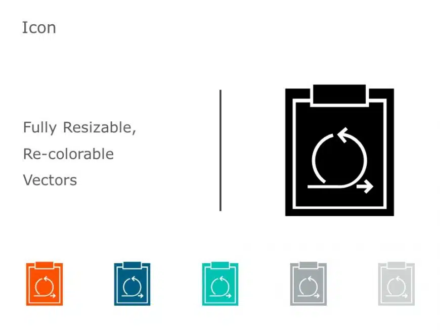 Agile Project management icons 6 PowerPoint Template