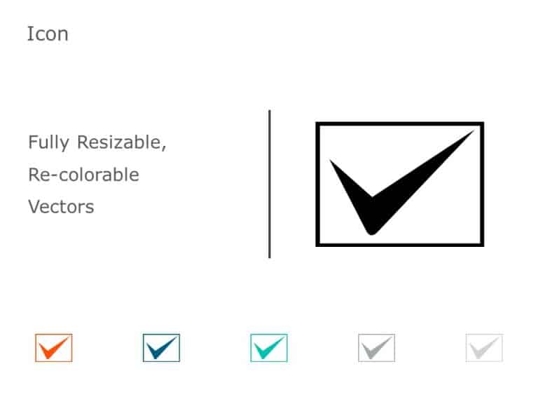 Checkmark icon 1 PowerPoint Template & Google Slides Theme