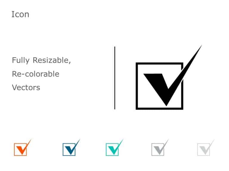 Checkmark icon 2 PowerPoint Template & Google Slides Theme