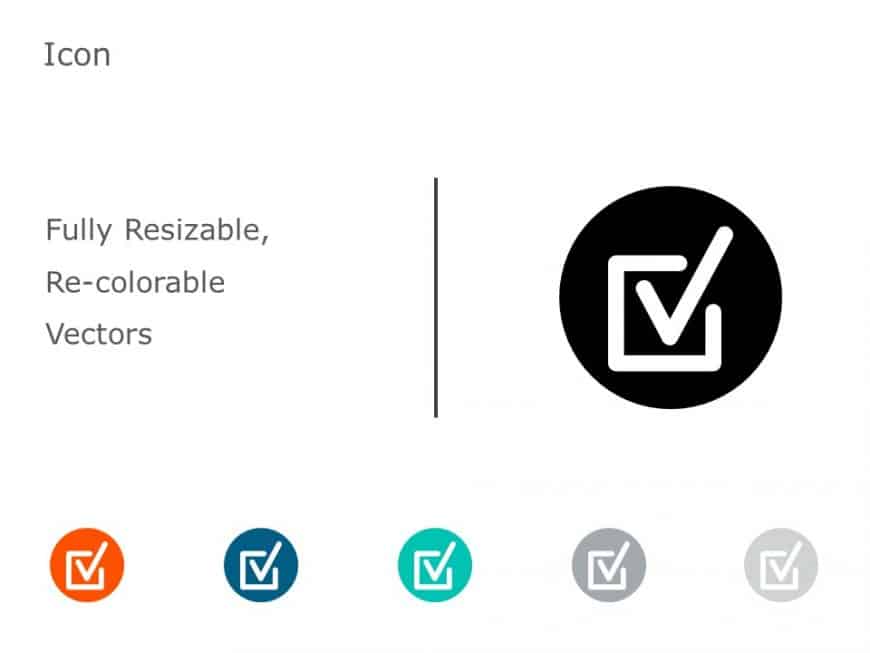 Checkmark icon 8 PowerPoint Template