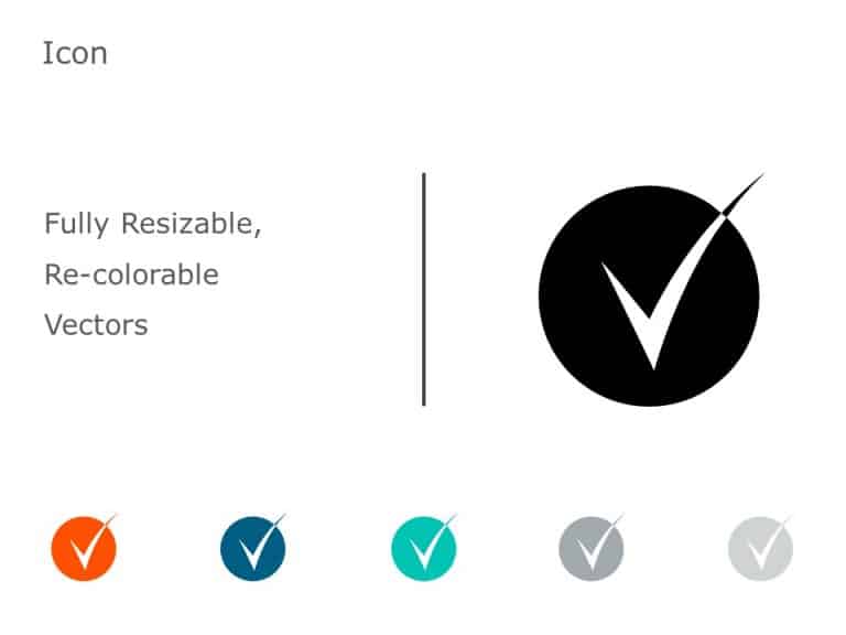Checkmark icon 12 PowerPoint Template & Google Slides Theme