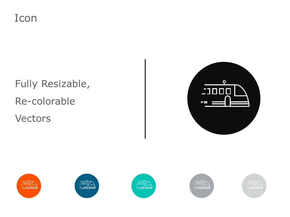 Train Icon 1 PowerPoint Template & Google Slides Theme