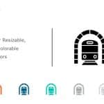 Train Icon 2 PowerPoint Template