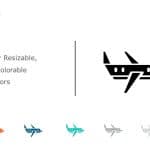 Airplane Icon 2 PowerPoint Template & Google Slides Theme