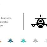 Airplane Icon 3 PowerPoint Template & Google Slides Theme